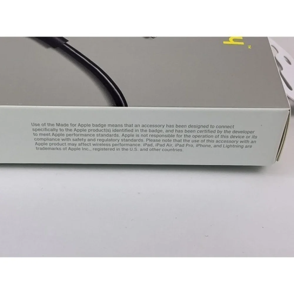 Heyday Lightning to USB-A Charging Cables Lot 6ft Marble + 4ft Black‎ – New